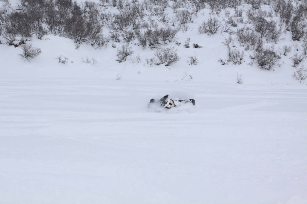Turns out pow turns are just as fun on flat ground with enough horse power